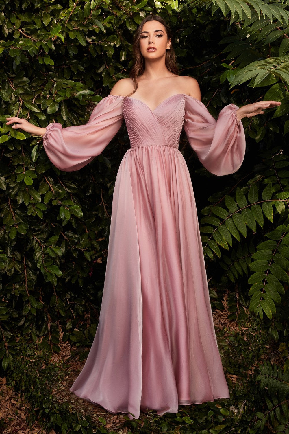 VESTIDO ROSA CLARO CORTE PRINCESA